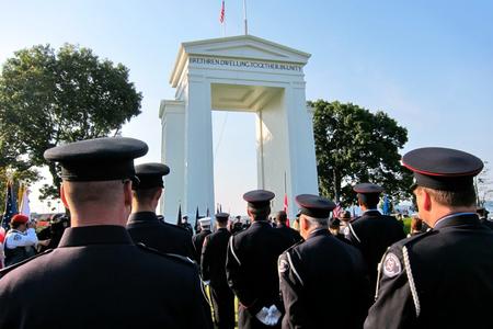 Uniforms at the Peace Arch
