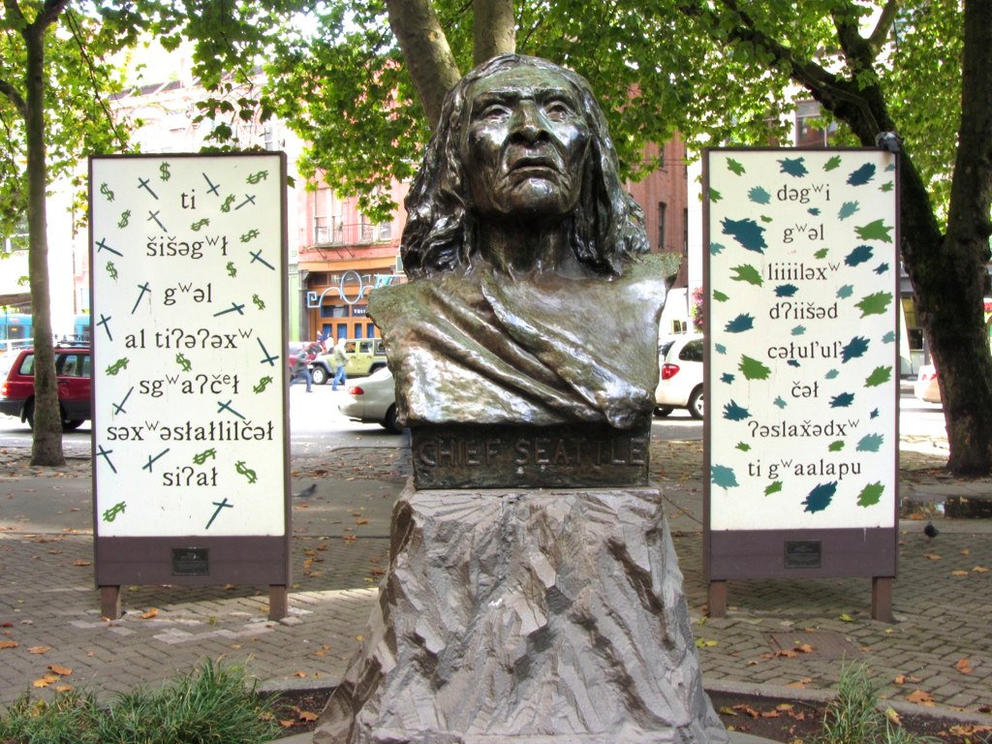 Chief Seattle bust